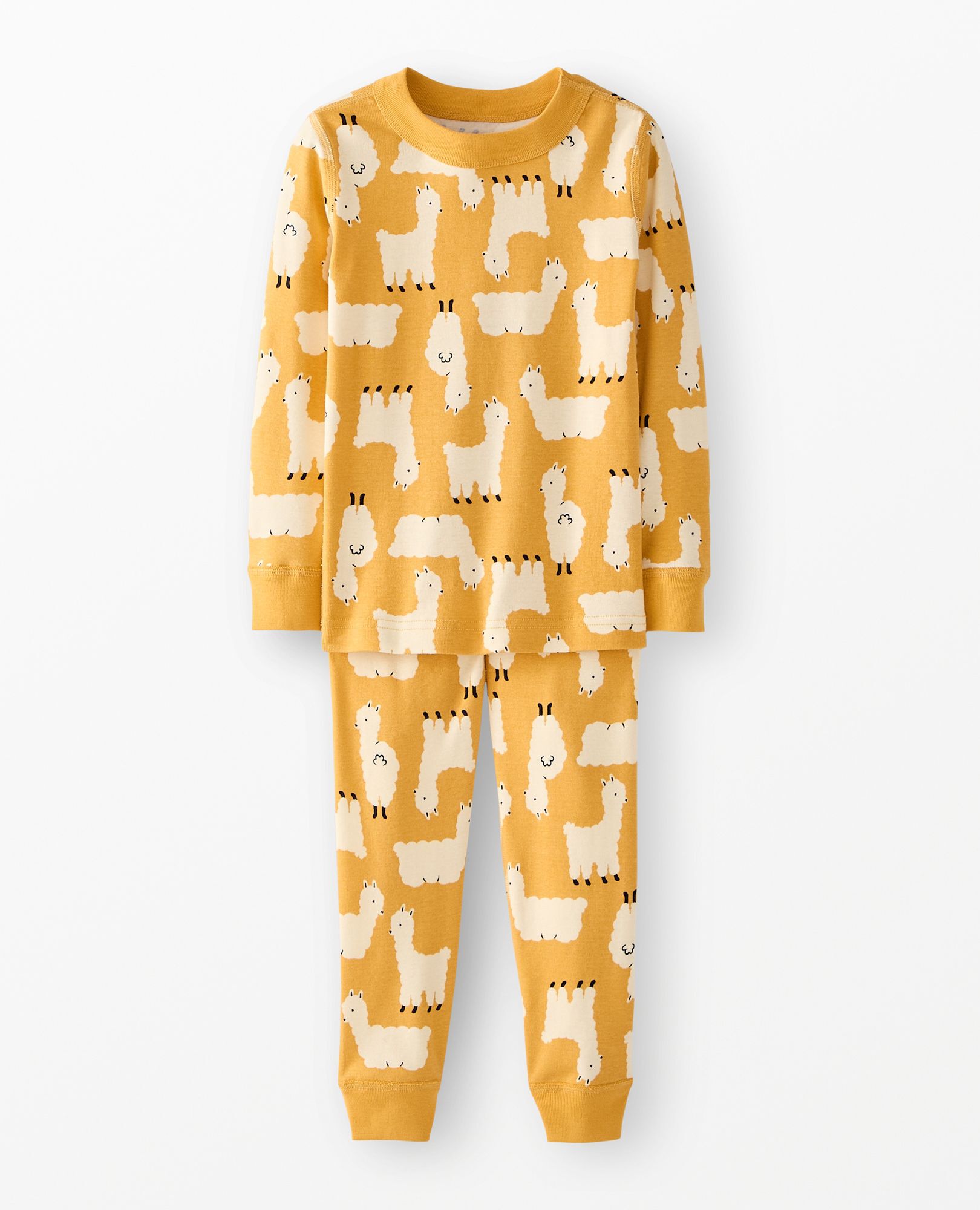 HannaJams™ Pajama Set in Donna the Llama on Honey - main