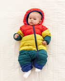 Recycled Insulated Full Zip Snowsuit in Multi - main