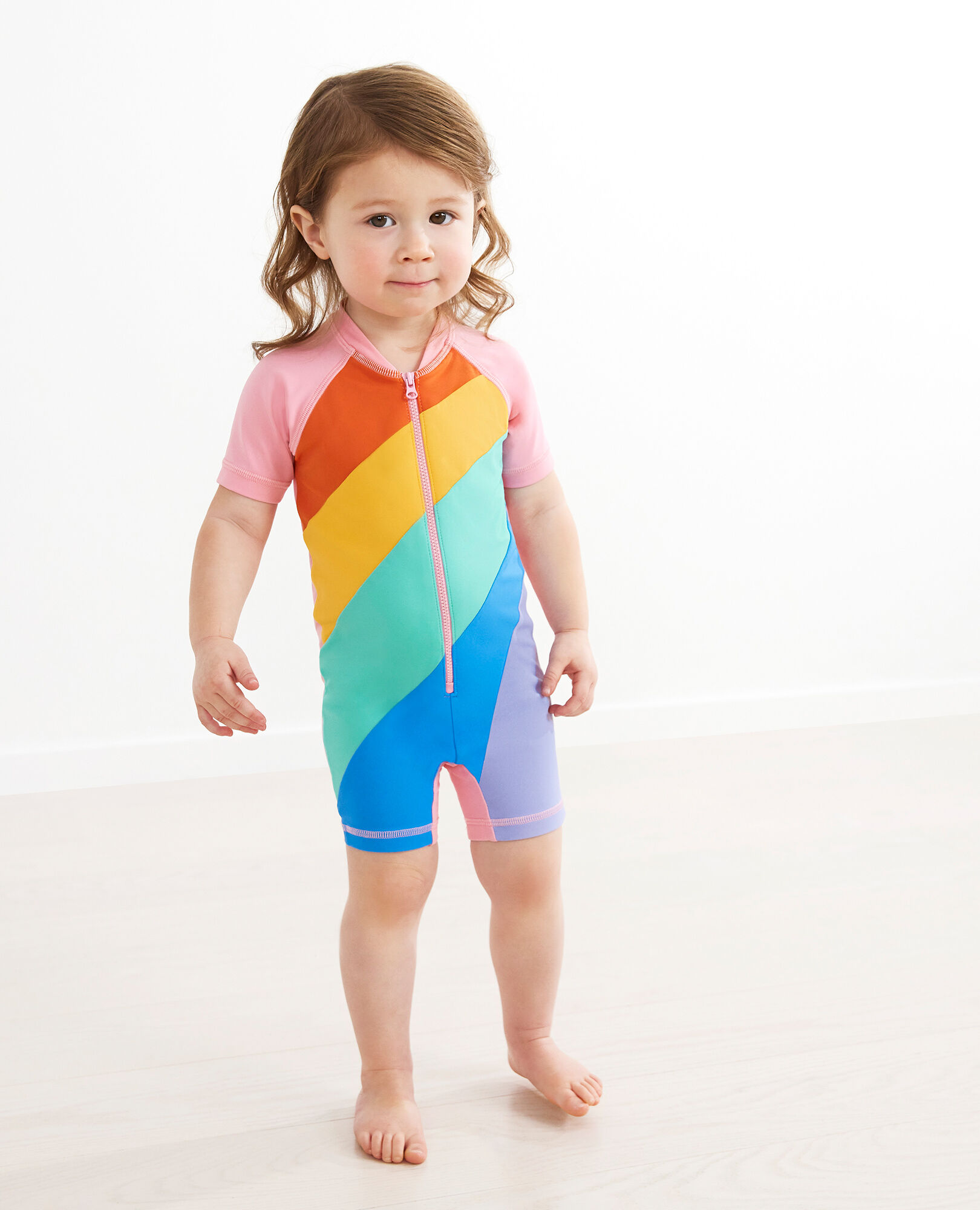 Fashion NWOT HANNA ANDERSSON STORYTIME RAINBOW RECYCLED L/S RASH GUARD  SWIMSUIT 90 3 $40 GO10207609