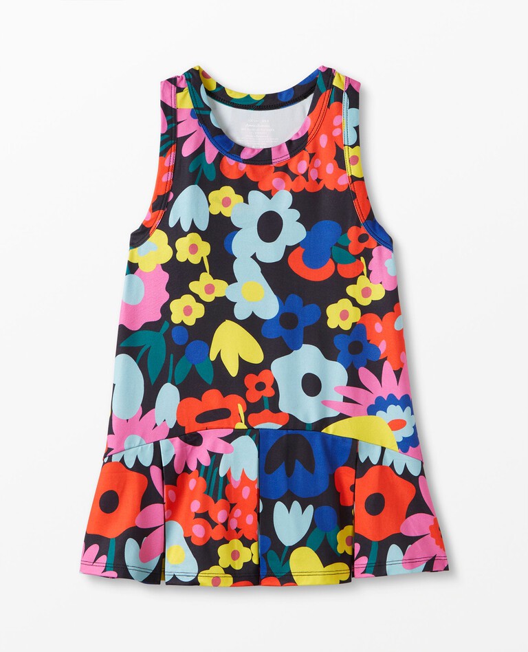 Active MadeForSun Printed Dress in Flower Frenzy on Black - main