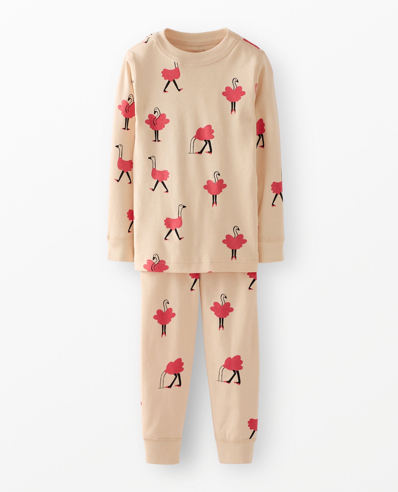 Holiday HannaJams™ Pajama Set in Ollie on Light Pink - main