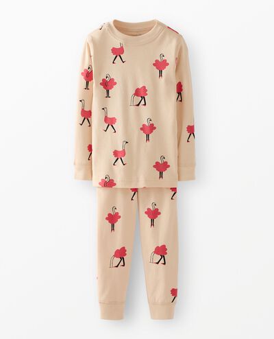 Holiday HannaJams™ Pajama Set in Ollie on Light Pink - main