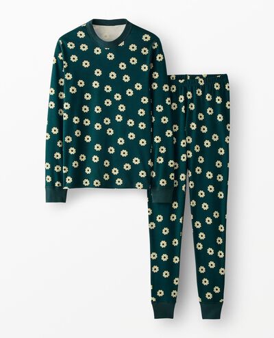 Adult Holiday HannaJams™ Pajama Set in Sugar Cookies on Ponderosa Green - main