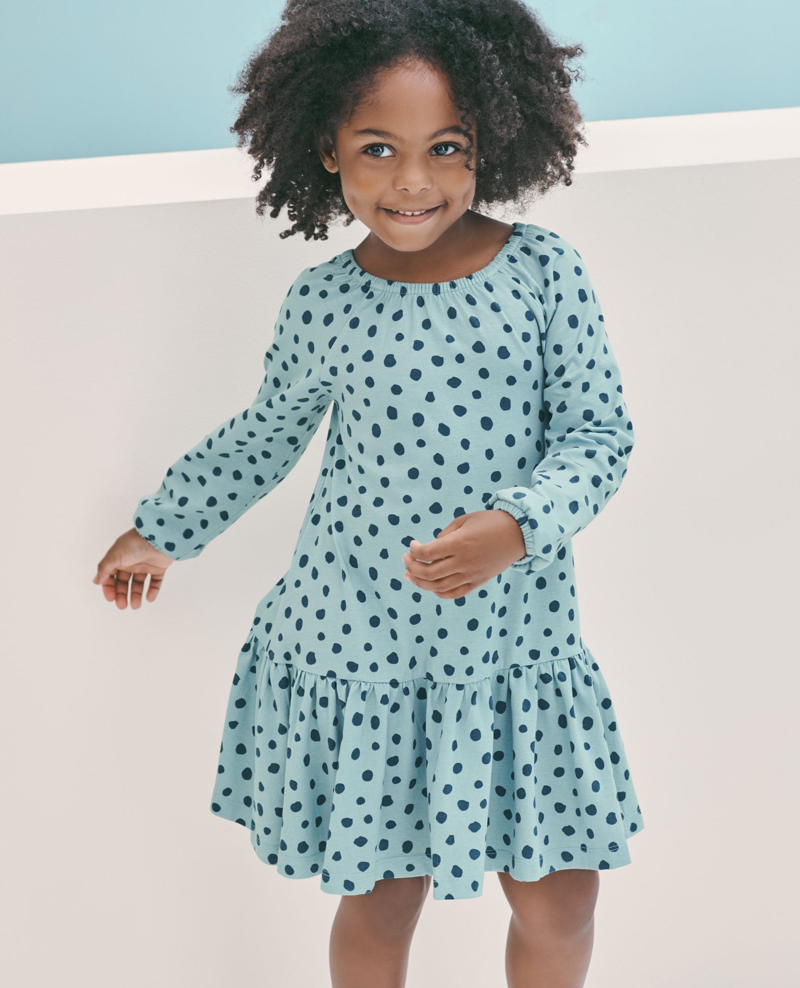 Drop waist ruffle dress deals