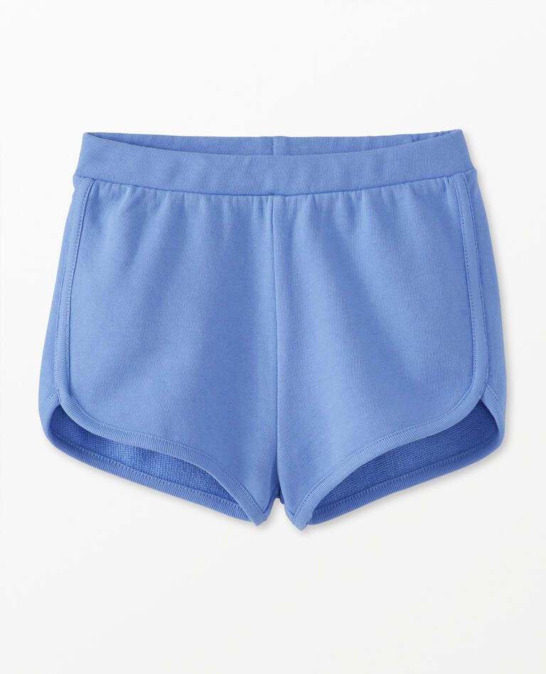 French Terry Dolphin Vent Shorts in Vintage Blue - main