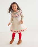 Fairisle Sweater Dress in Oat Heather - main