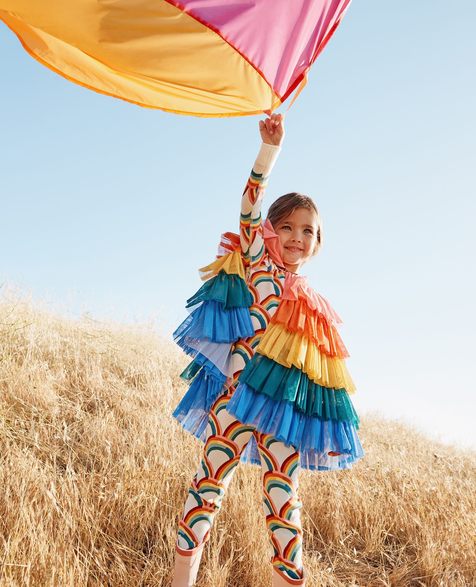 Rainbow Capelet in Rainbow - main
