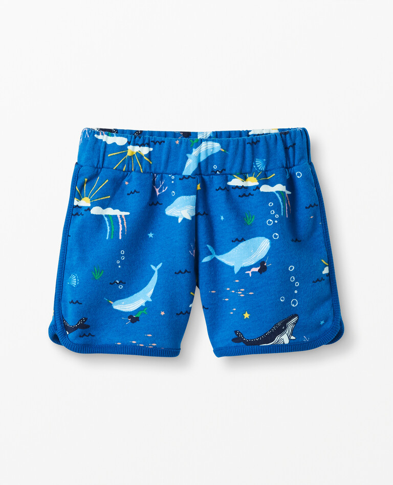 Summer Shorts In French Terry in Baltic Blue - main