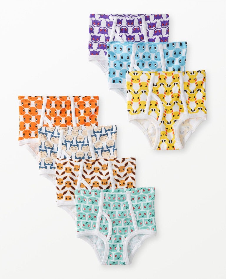 7-Pack Pokémon Organic Cotton Classic Briefs in Pokemon Multi - main