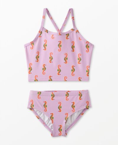 Two-Piece Swimsuit in Summer the Seahorse on Tea Rose - main