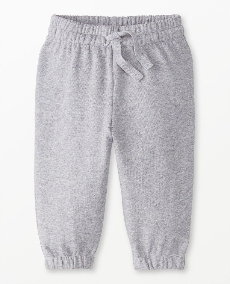 Baby French Terry Sweatpants in Heather Grey - main