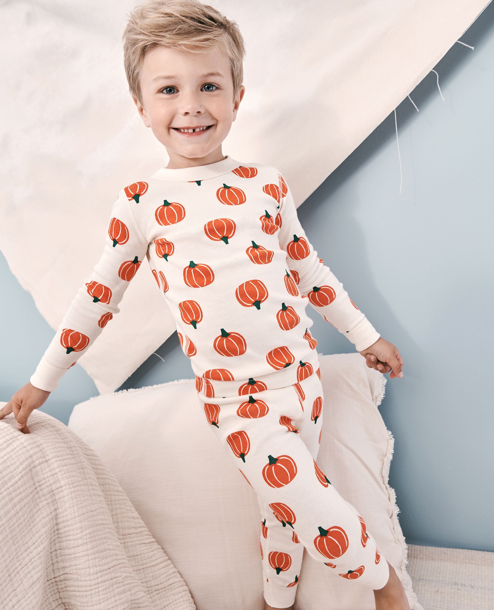 Kids Halloween Long John Pajama Set