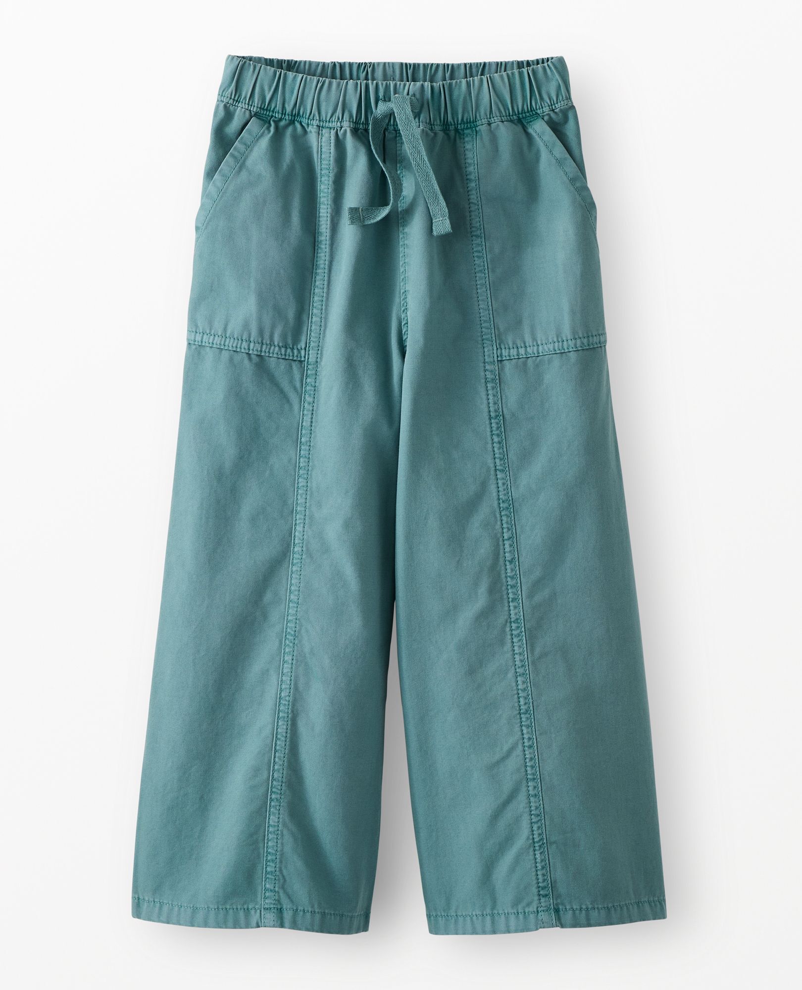 Canvas Wide Leg Pants in Stormy Sea - main