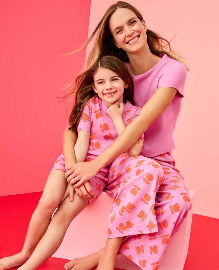 Tulips Mommy & Me Pajamas in  - main