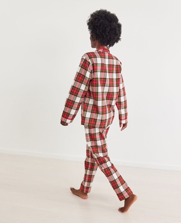 Adult Unisex Holiday Flannel Pajama Pant in Family Holiday Plaid - main