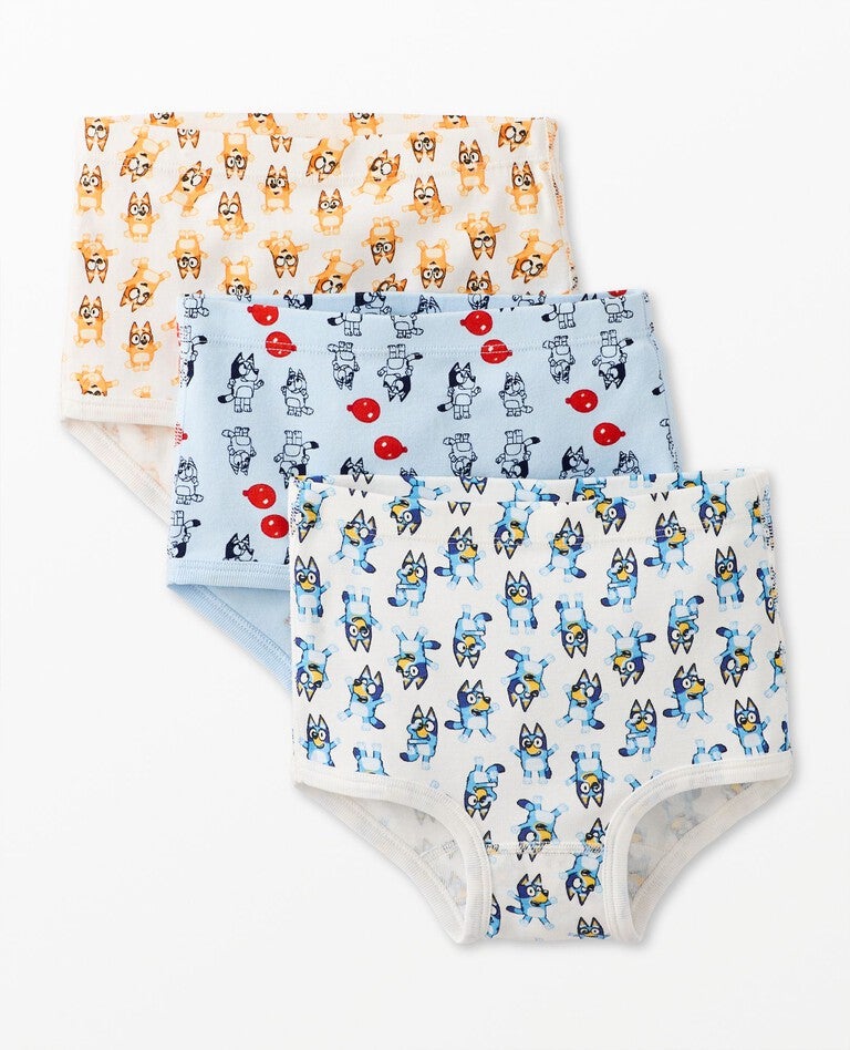 3-Pack Bluey Organic Cotton Classic Underwear in bluey unders pack - main