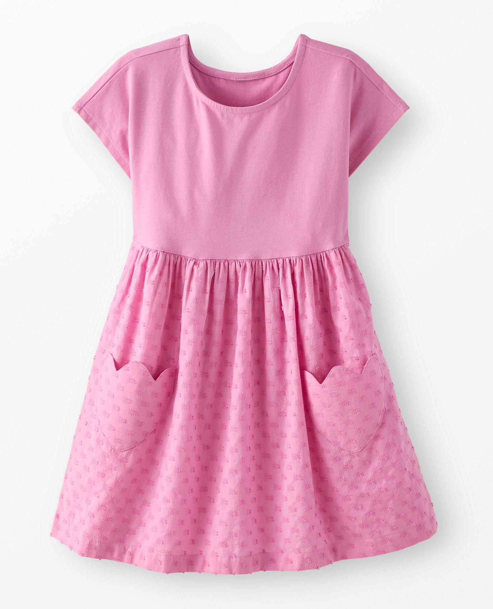 Dolman Sleeve Dress with Tulip Pockets in Echinacea - main