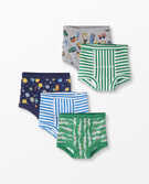 Training Unders In Organic Cotton 5-Pack in Boys Stripe/Solid/Print Pack - main