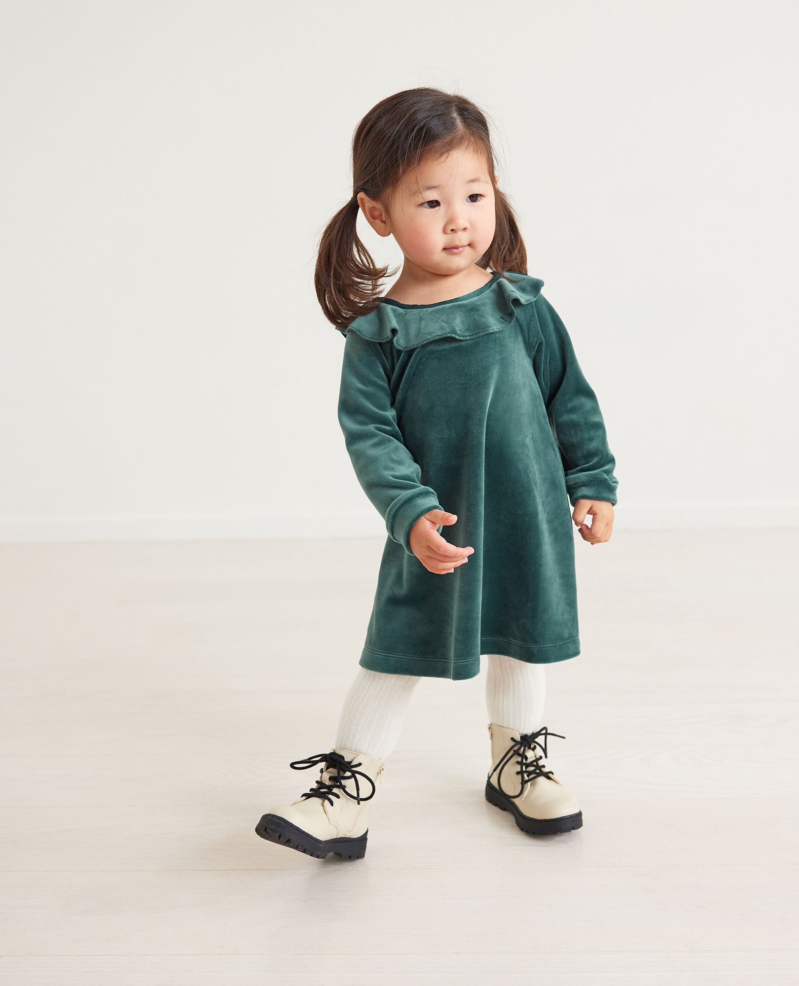 Velour party top dress
