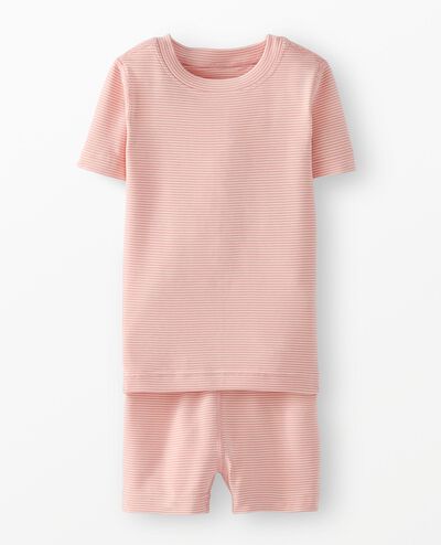 HannaSoft™ Stretch Pajama Set in Powdered Rose/Almond Oil - main