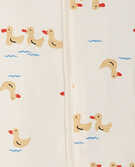 Baby Zip Footed Sleeper In Organic Cotton in Rubber Duckie - main