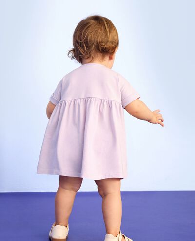 Baby Dolman Sleeve Smocked Dress & Bloomers Set in Orchid Hush - main