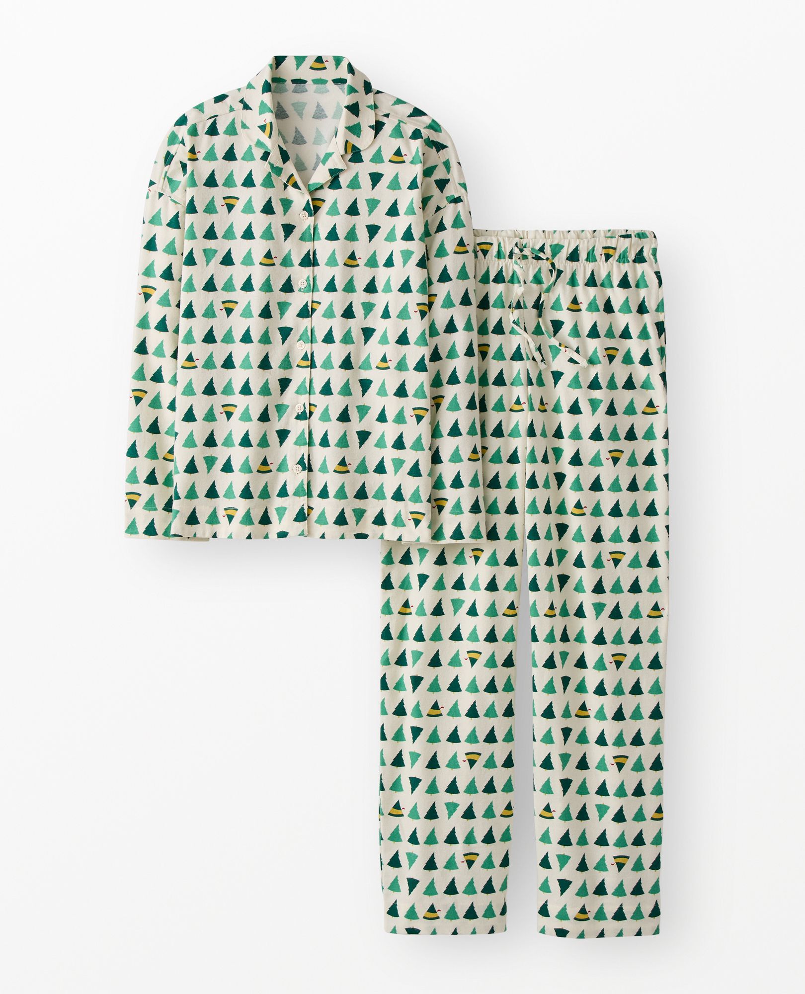 Women's Warner Bros™ Discovery Elf Flannel Pajama Set in Buddy the Elf Trees - main