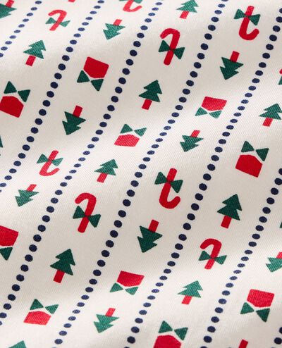 Women's Holiday Long Sleeve HannaSoft™ Pajama Set in Christmas Stripes - main