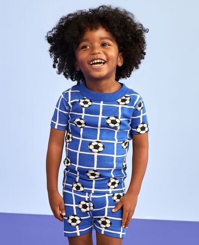 HannaJams™ Pajama Set in Goal on Blue - main