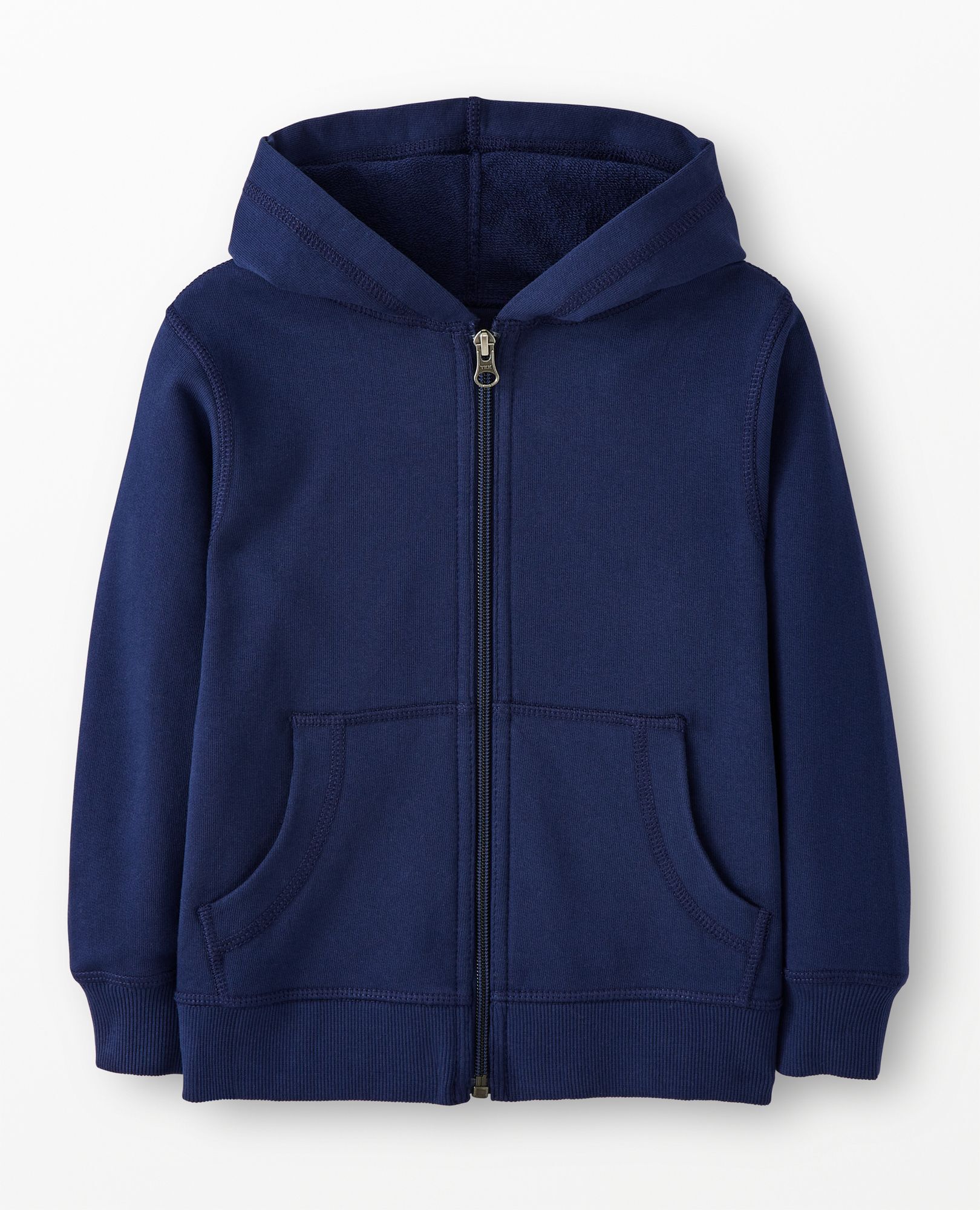 French Terry Hoodie in Navy Blue - main