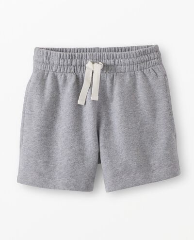French Terry Midi Shorts in Heather Grey - main
