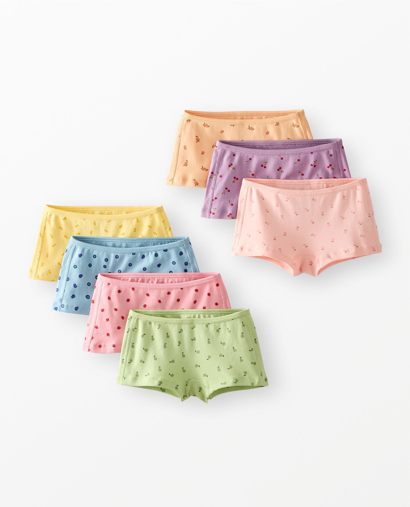 7-Pack Organic Cotton Girl Short Underwear | Hanna Andersson