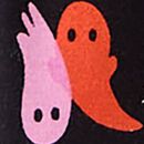 Halloween HannaJams™ Sleeper in Sparkling Boos on Black - swatch