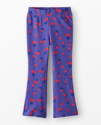 Flare Leggings in Cherries on Electric Purple - main