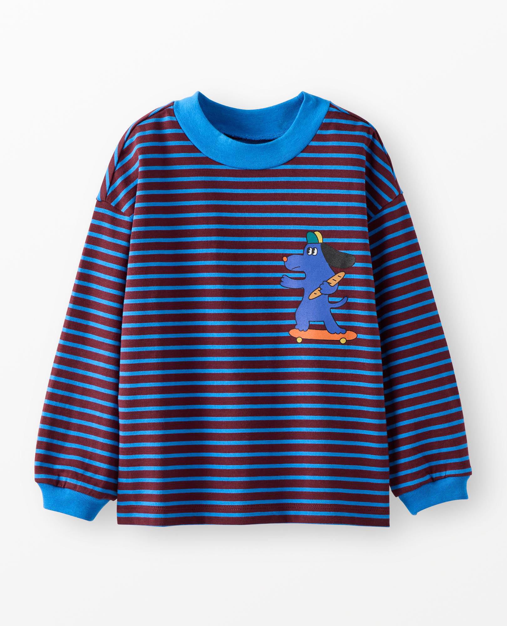 Graphic Ringer Tee in Baguette Run - main
