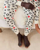 Adult Unisex Long John Pant In Organic Cotton in Hugs And Hearts - main