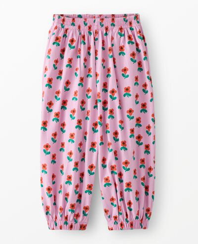 Balloon Pants in Spring Flower on Pink - main