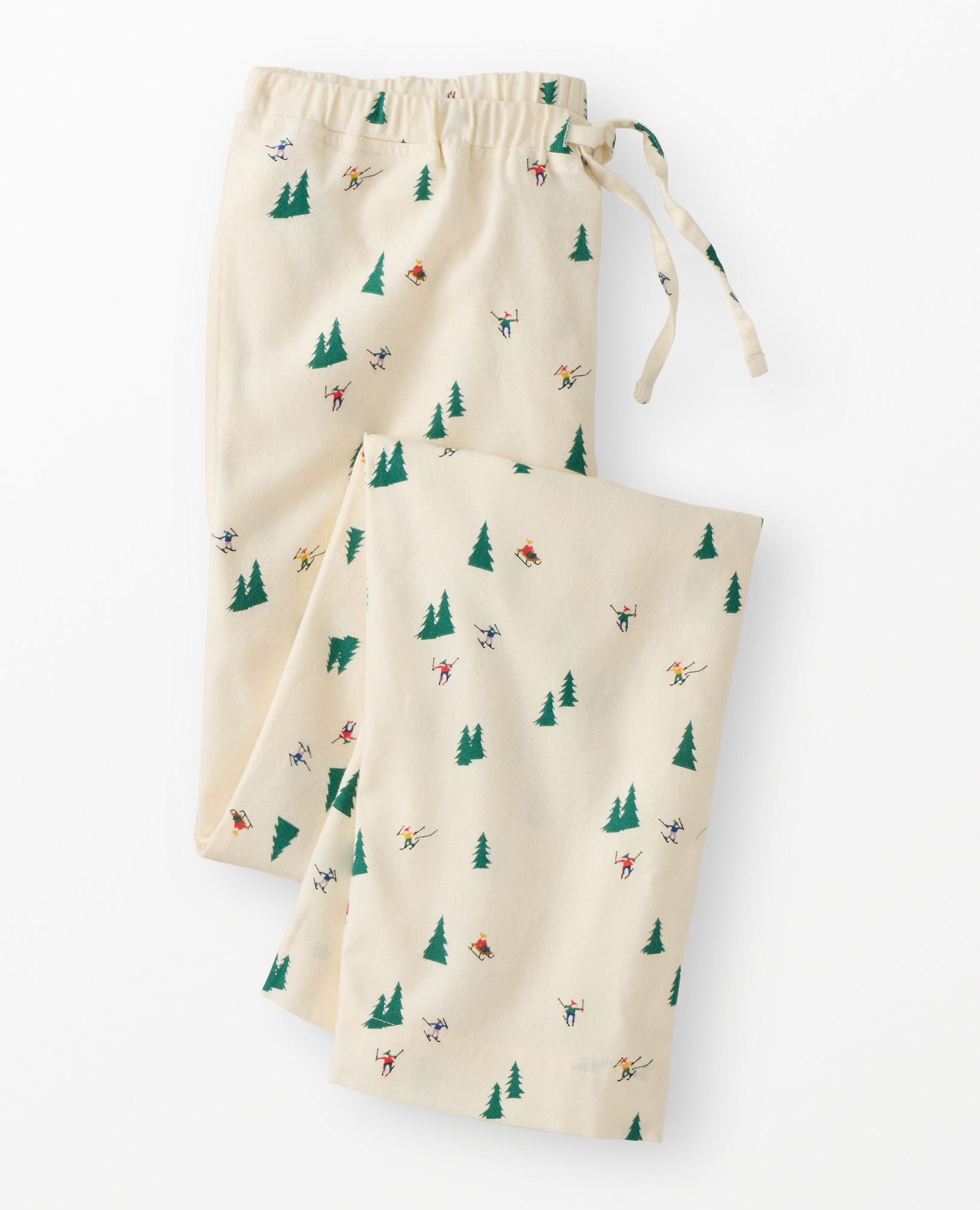 Adult Holiday Flannel Pajama Pants in Glade Skiing - main