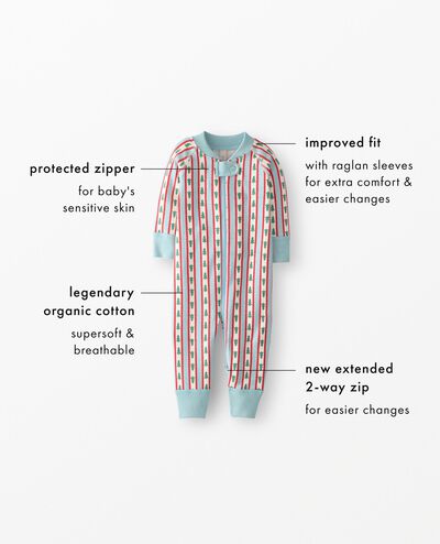 Holiday HannaJams™ Sleeper in Scandi Santa on Cocoa Brown - main