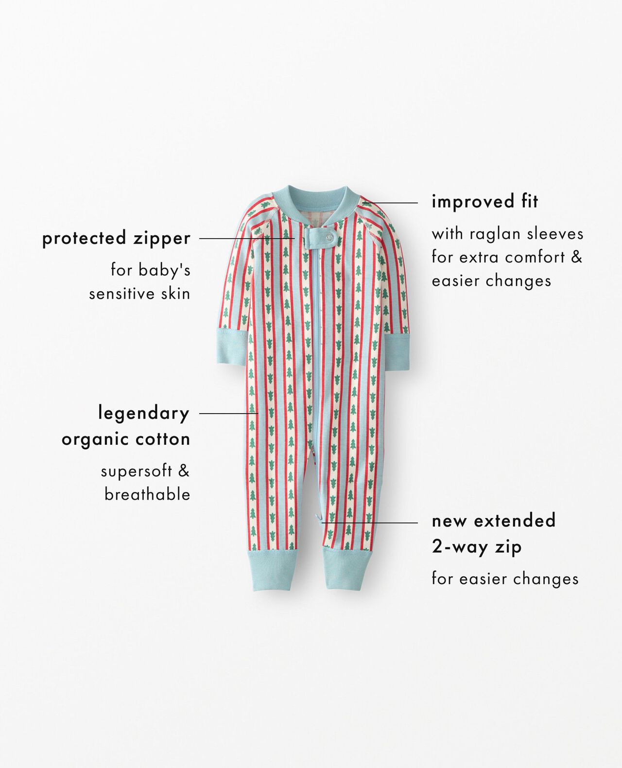 Holiday HannaJams™ Sleeper in Scandi Santa on Cocoa Brown - main