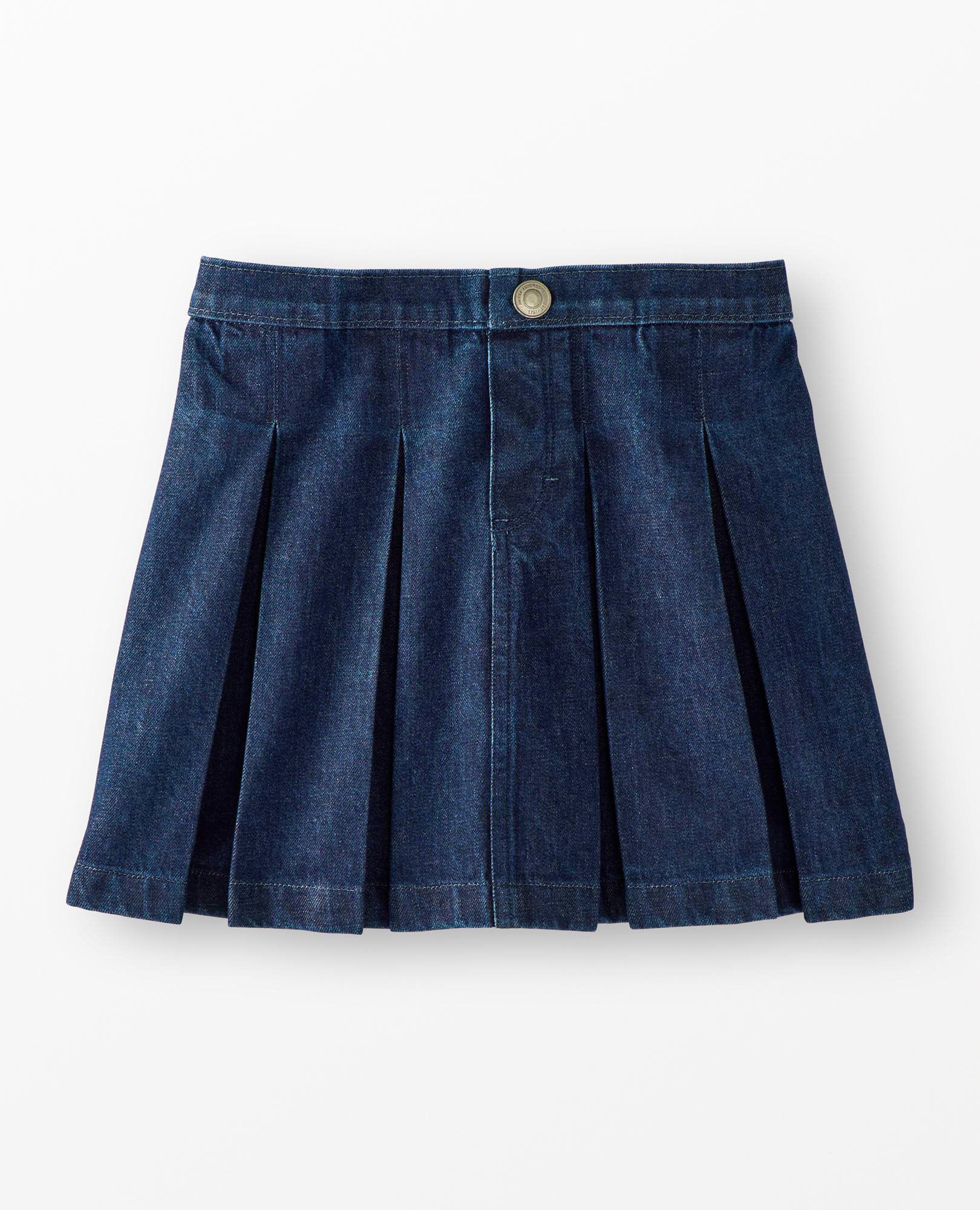 Pleated Denim Skirt | Hanna Andersson