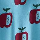 HannaJams™ Pajama Set in Apples on Chalk Blue - swatch