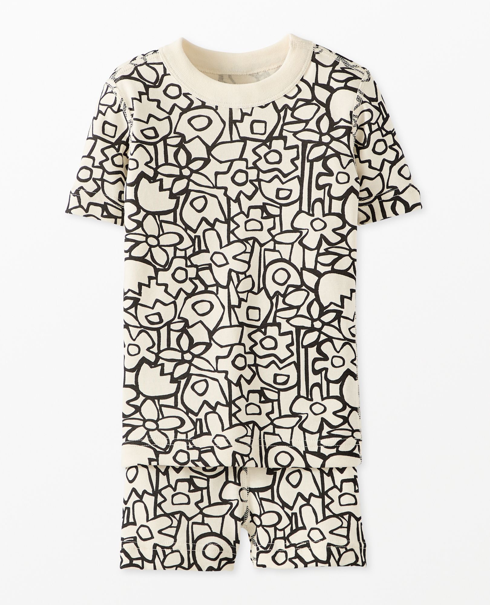 HannaJams™ Pajama Set in Full Bloom on Ecru - main