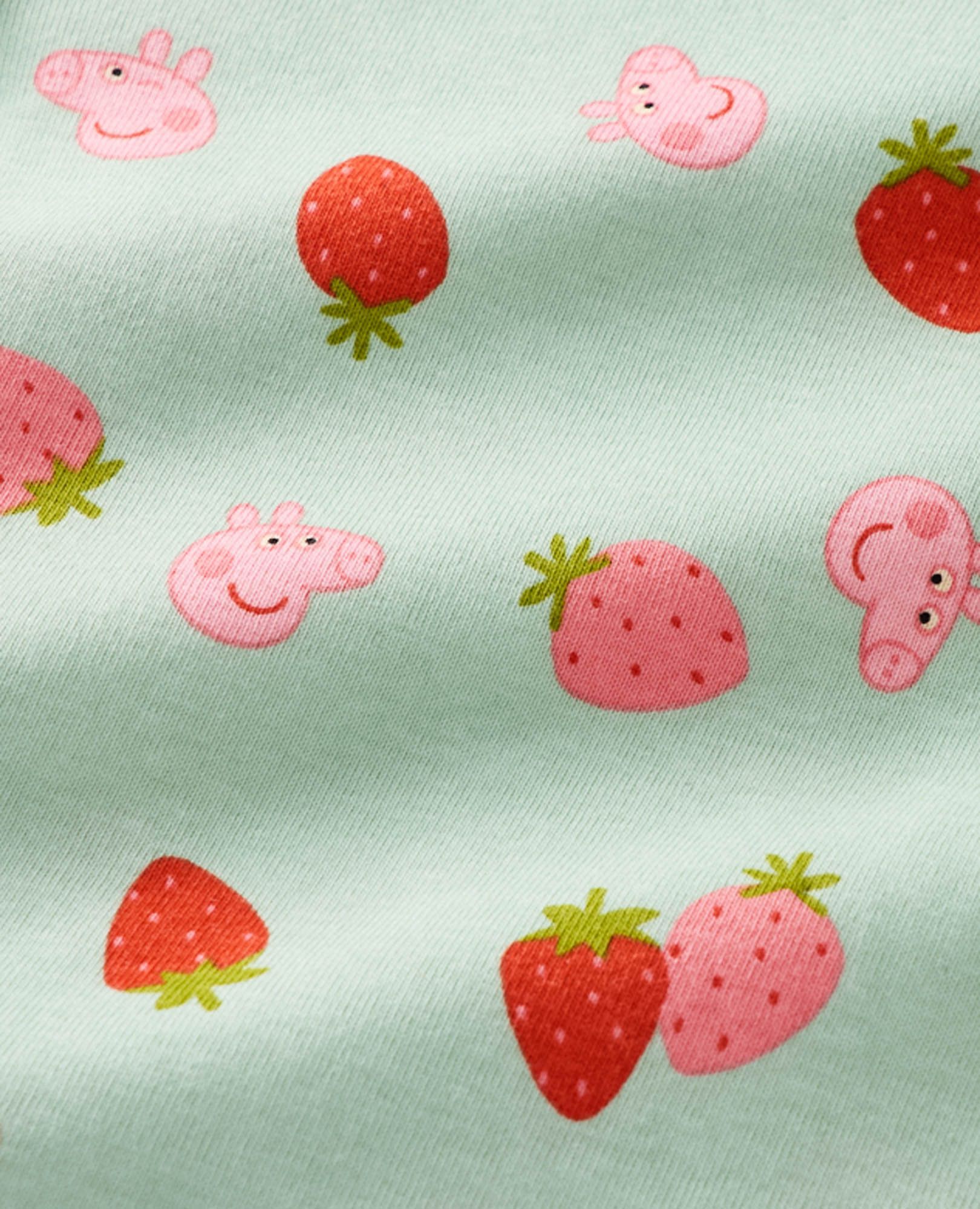 Peppa Pig HannaJams™ Pajama Set in Peppa Tossed Strawberry on Green - main
