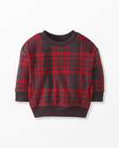 Baby Plaid Knit Top in Soft Black/Hanna Red - main