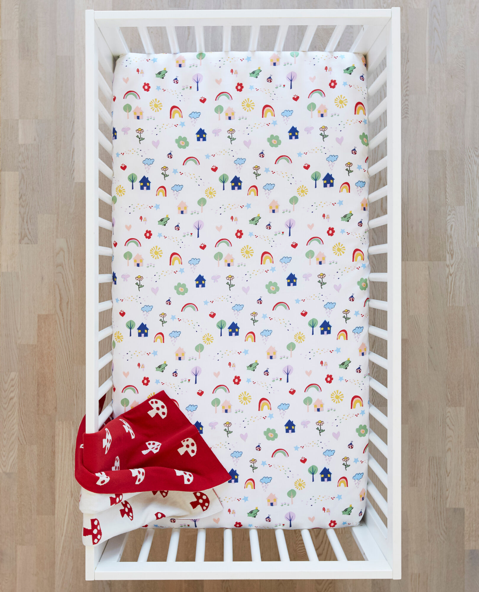 Hanna  Andersson Crib Quilt Woodland & Crib Sheet Sunburst  Retail $123 