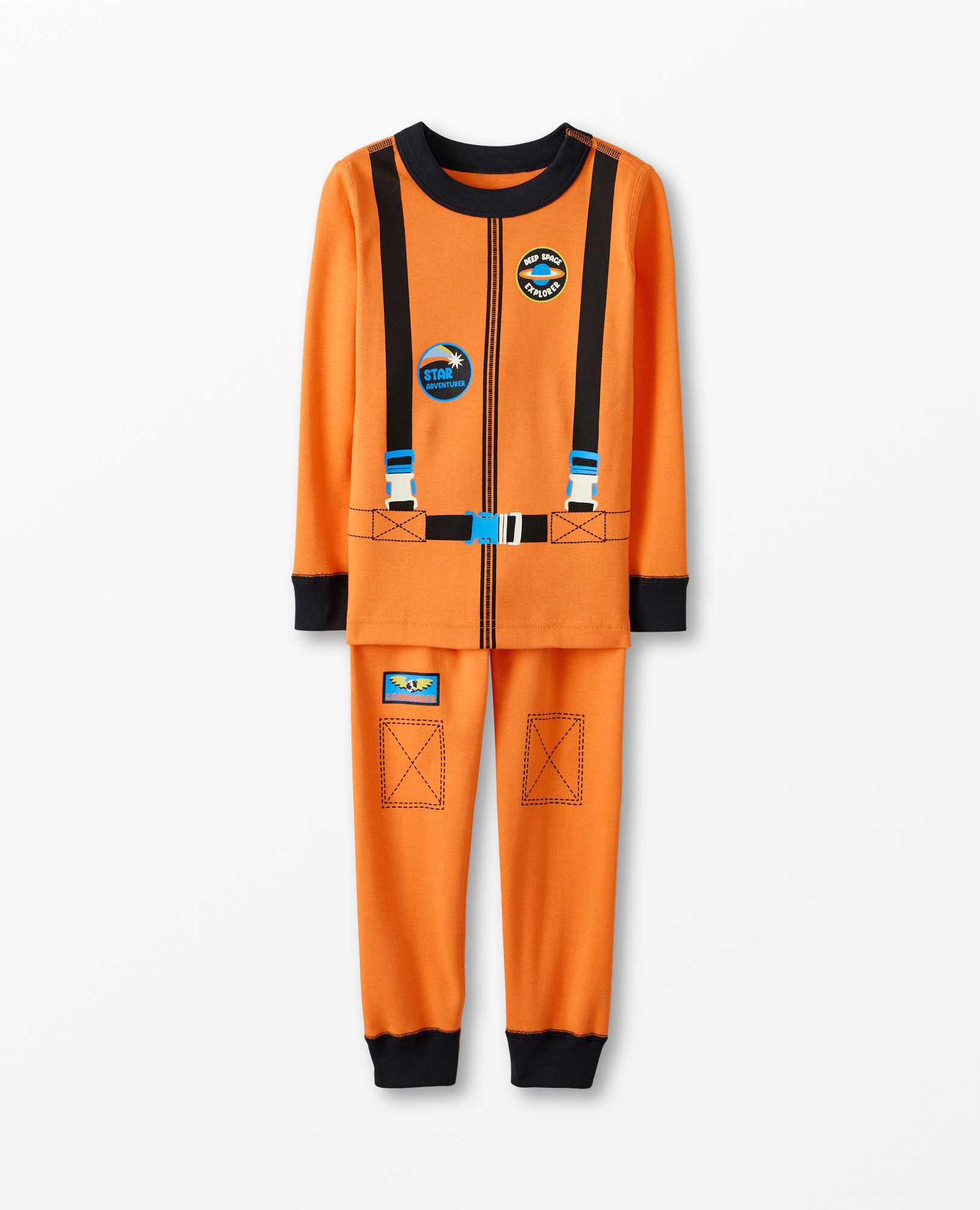 Kids Halloween Costume Long John Pajama Set