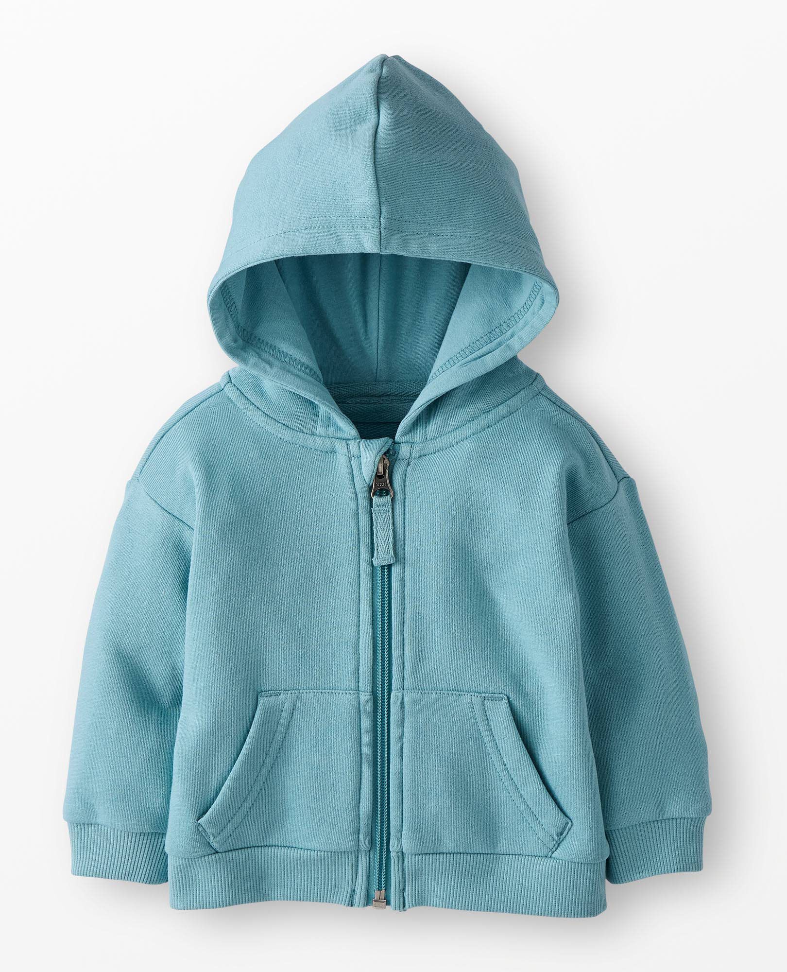 Baby French Terry  Hoodie in Cameo Blue - main