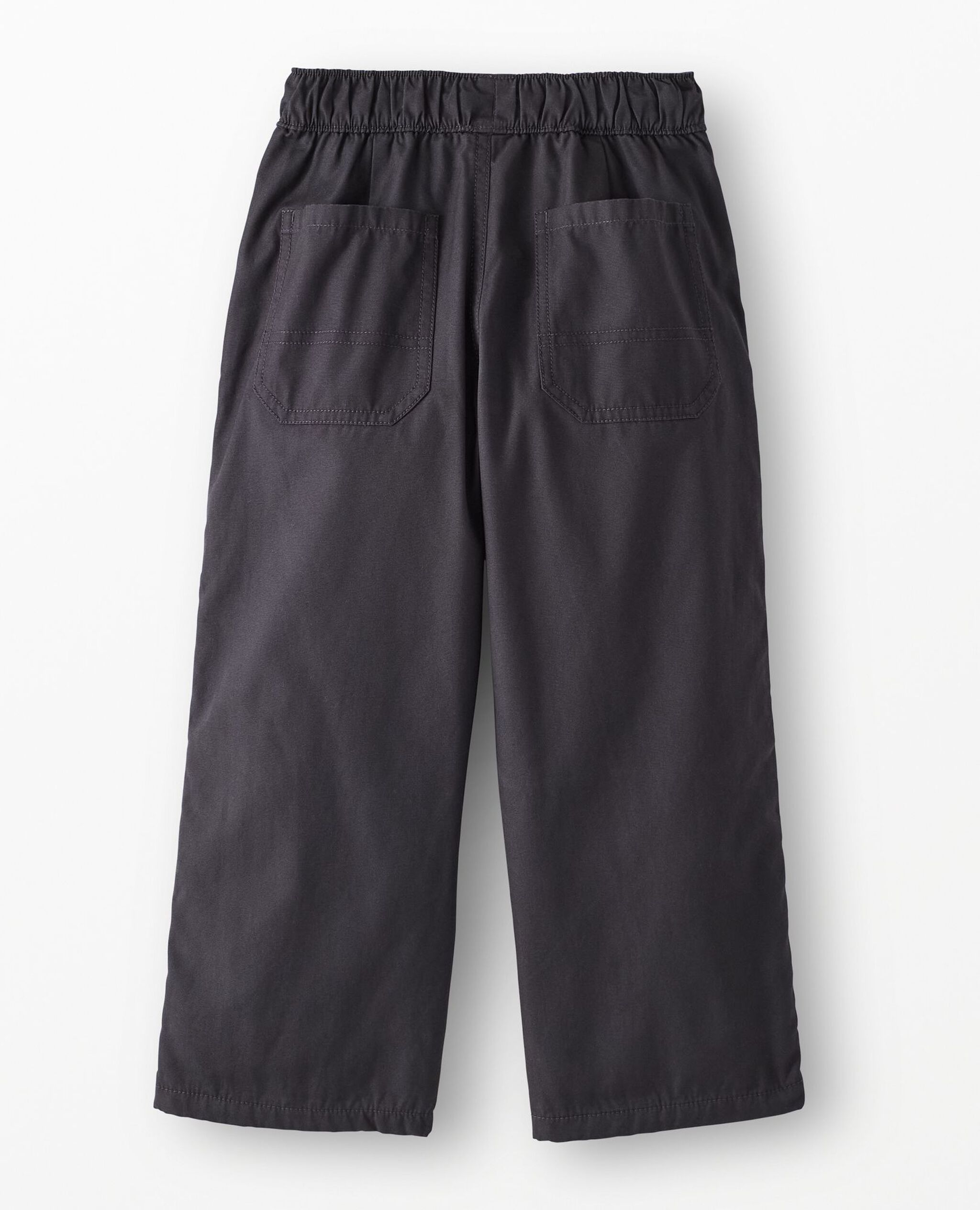 Canvas Pull-On Lined Pants in Soft Black - main