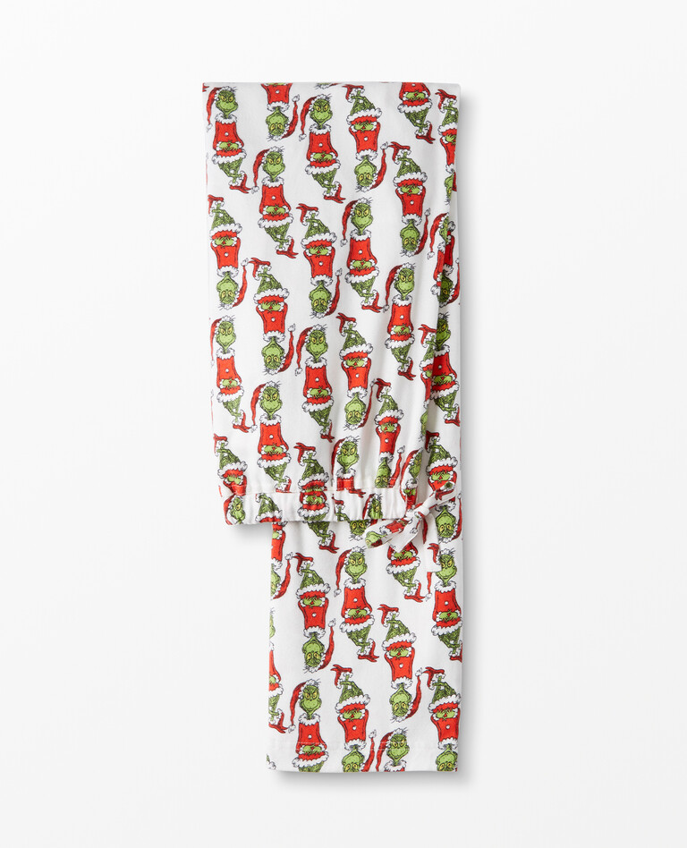 Adult Dr. Seuss Grinch Flannel PJ Pant in Grinch Mix It Up - main